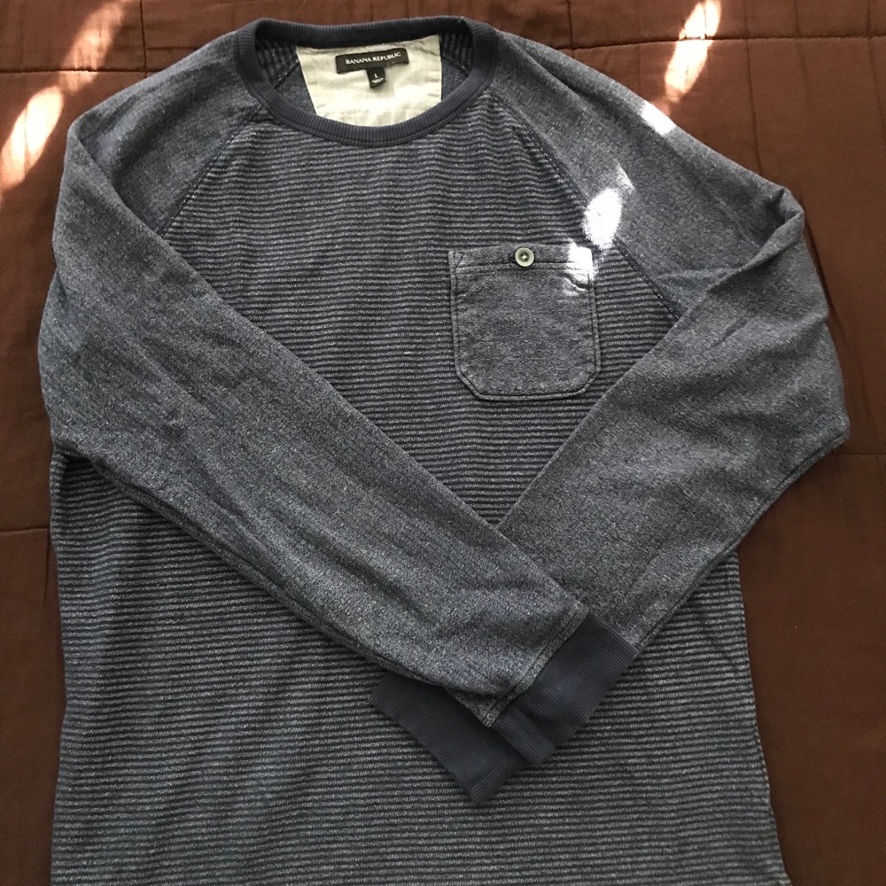 Mens banana republic sweater blue size L